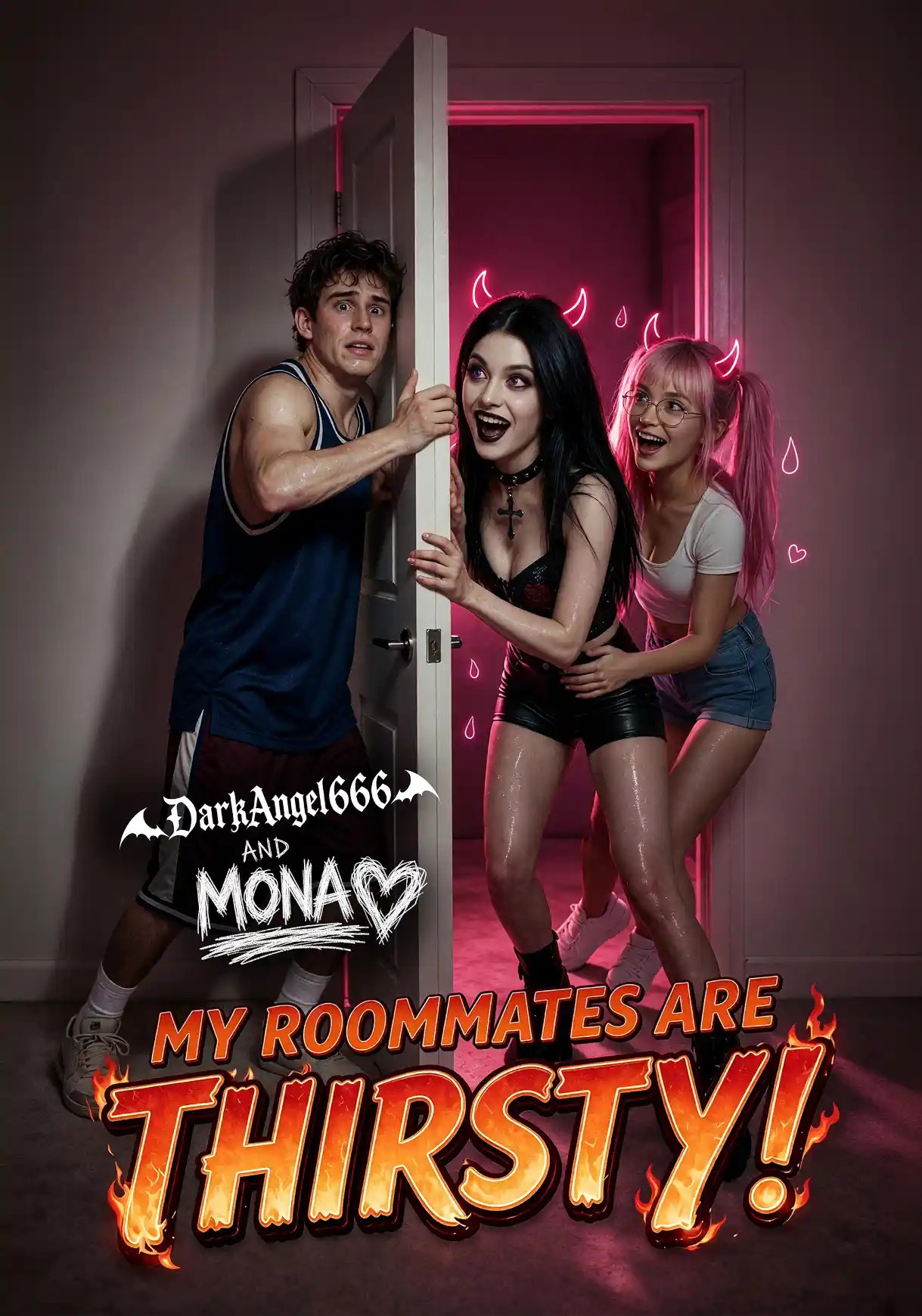 My Roommates are Thirsty! on Candy AI Shorts, official series poster